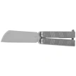 Kubey Ballistic Butterfly Knife Grey Titanium, Beadblasted 14C28N by Mark Perez (KU297A)