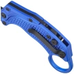Reate EXO-K Gravity Karambit Knife Blue Aluminium, Black PVD N690 (EXO-K BLU.PVD)