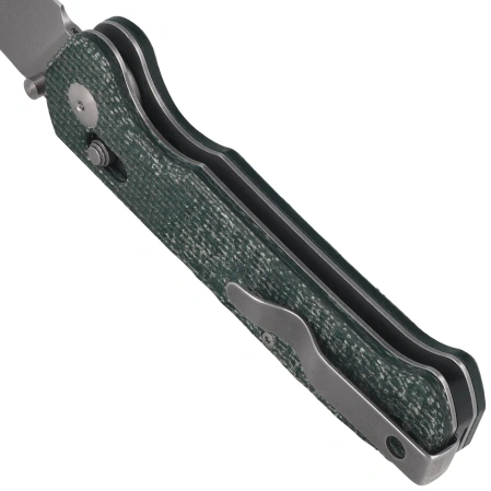 Nóż składany Maserin Frontier 634/MCV Green Micarta, Stonewashed Nitro X7