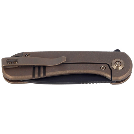 Nóż składany WE Knife Elementum Bronze Titanium, Black Stonewashed CPM S20CV (WE18062X-4)