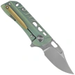 Bestech Engine Bowie Carbon Fiber/Green Titanium, Bead Blasted/Satin CPM S35VN (BT1806C)