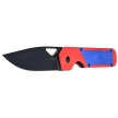 Nóż składany Kizer Militaw Red-Blue G10, Black Nitro-V by Jonathan Styles (V3634A2)