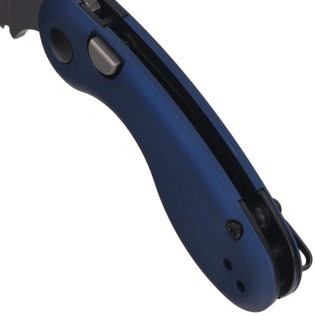 Kizer Microbe Knife Blue Aluminum, Gray Stonewashed 14C28N by Maksim Epifantsev (V2742A1)