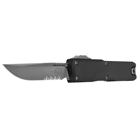 Nóż automatyczny OTF Microtech Ultratech Gen III ZBP S/E Black Aluminium, Stonewashed P/S M390MK by Tony Marfione (1121-11)