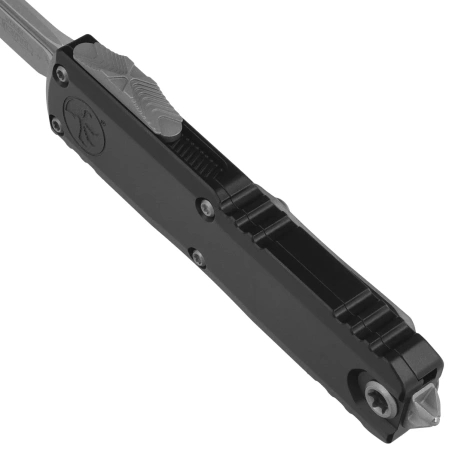 Nóż automatyczny OTF Microtech UTX-85 Gen IV T/E Black Aluminium, Apocalyptic M390MK by Tony Marfione (12334-10AP)