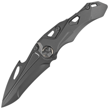 Nóż składany Rike Knife RK-Athron-B-B Black DLC Titanium, Black DLC M390 by Declynx