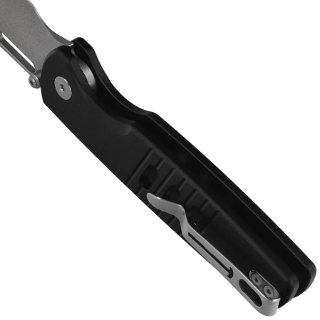Bestechman Vector Knife Black Aluminum, Stonewashed D2 (BMK15A)