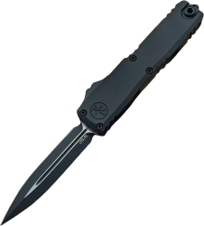 Microtech UTX-70 Gen IV D/E OTF Knife Black Aluminum, Tactical M390MK by Tony Marfione (11474-1T)