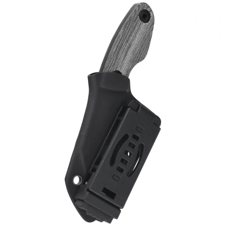 Kizer Nightjar Knife Black Norplex UltreX Micarta, Black PVD / Stonewashed AUS-10 by Vincent Rizzo (1114A1)