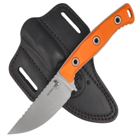 Microtech Akris S/E Knife Ember G10, Stonewashed M390MK by Tony Marfione (95-10EM-1)