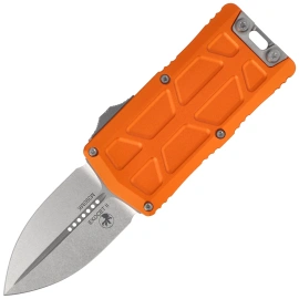 Nóż automatyczny OTF Microtech Exocet II D/E Orange Aluminium, Stonewashed M390MK by Tony Marfione (1157-10OR)