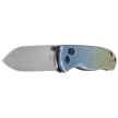 Kizer Drop Bear Knife Snowflake Crystallized Titanium, Satin LC200N by Azo (Ki3619A3)