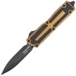 Microtech Scarab II Gen III D/E OTF Knife Tan Aluminum, Black M390MK by Tony Marfione (1280-1TA)