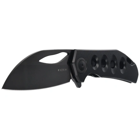 Nóż składany Kizer Hawk Black Titanium, Polished Black DLC M390 by Carlos Elstner (Ki4683A1)