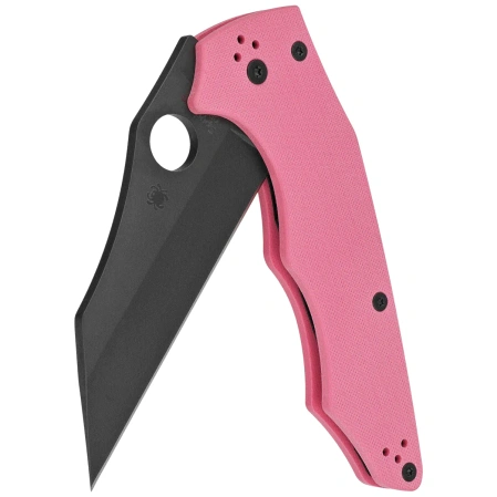Spyderco Yojumbo Sprint Run Knife Pink G10, Black DLC CPM S30V by Michael Janich (C253GPNBK)