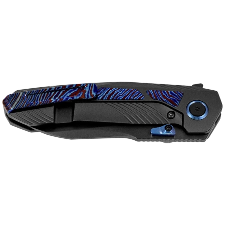 Nóż składany Remette Kestrel Black DLC Titanium/Timascus, Black DLC CPM S35VN (RTPO-E)