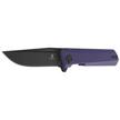 Bestechman Mini Dundee Knife Purple G10, Black PVD D2 by Ostap Hel (BMK03J)