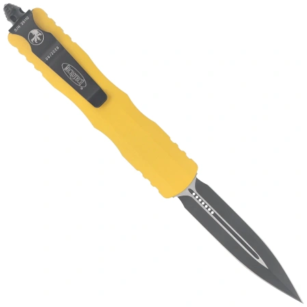 Microtech Dirac D/E OTF Knife Yellow Aluminium, Black M390MK by Tony Marfione (225-1YW)