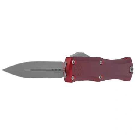 Microtech Hera II Mini D/E OTF Knife Merlot Aluminium, Apocalyptic M390MK by Tony and Sean Marfione (1702M-10APMR)