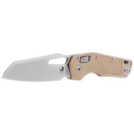 Nóż składany Microtech MSI S/E Tan Frag G10, Stonewashed M390MK by Tony Marfione (210-10FRGTTA)