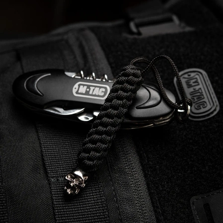 Przywieszka do noża M-Tac Helix Skull Black paracord (10283002)