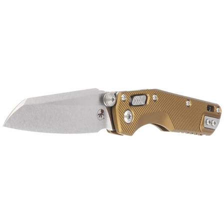 Nóż składany Microtech MSI Ram-Lok Mini S/E Tan Fluted Aluminium, Stonewashed M390MK by Tony Marfione (210M-10FLTA)