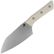 Microtech 6'' Santoku Knife Ivory G10, Stonewashed M390MK (3200-10IV)