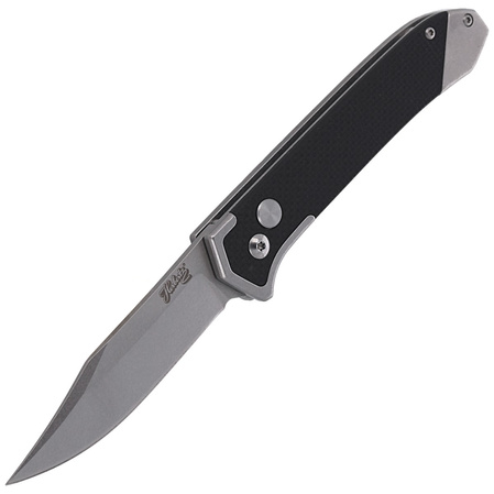 Herbertz Selektion Automatic Knife Black G10/Steel, Stonewashed 440A (53040)
