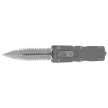 Microtech Dirac Delta D/E OTF Knife Natural Clear Aluminum, Stonewashed F/S by Tony Marfione (227-D12NC)