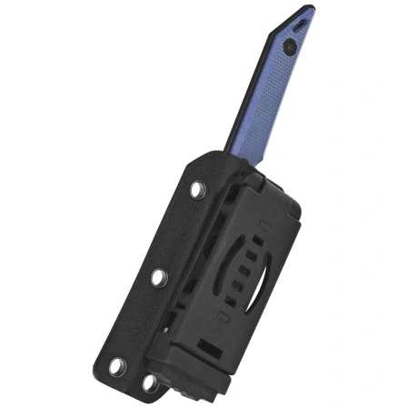 Kubey Goliath Knife Denim Micarta, Blackwashed 14C28N by Jake Hoback (KU430D)