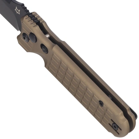 Fox Predator II 2F Full Auto Knife Bronze Aluminium, Black Idroglider Hybrid Cryo (FX-448 AL BR)