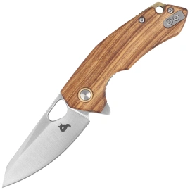 BlackFox The Corner Knife Ziricote Wood, Satin 10Cr15CoMov (BF-787 ZW)