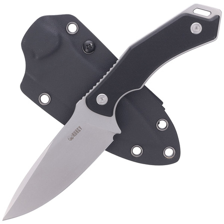 Kubey Knife Orthodox, Black G10, Bead Blasted 14C28N by Alexander Popoldnev (KU2108A)