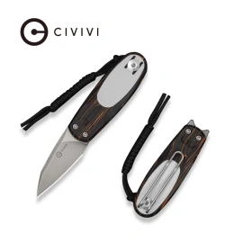 Nóż składany Civivi Purr Orange-Black-White G10, Stonewashed Nitro-V by Ostap Hel (C25054-5)
