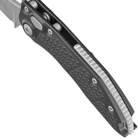 Microtech Stitch-A S/E Automatic Knife Black Aluminum, Apocalyptic M390 by Borka Blades and Tony Marfione (169-10AP)