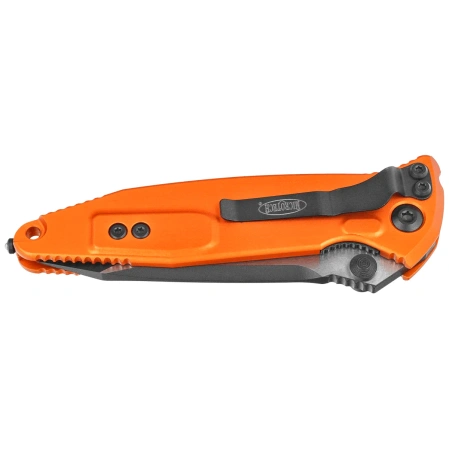 Microtech Socom Elite T/E-M Knife Orange Aluminum, Black M390MK by Tony Marfione (161-1OR)