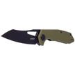 Kubey Knife New Vagrant Tan G10, Darkwashed AUS-10 (KU291E)
