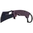 Kizer Dodo Karambit Knife Purple PC, Black PVD Nitro-V by Giedymin (V2702A2)