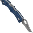 Spyderco Dyad Jr. Lighweight Sprint Run Knife Cobalt Blue FRN, Satin CPM SPY27 by Sal Glesser (C39PSCBL)