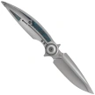 Nóż składany Rike Knife RK-Viper 2-B-P/GrCF Gray Titanium / Green Carbon Fiber, Satin M398 by Richard Wu