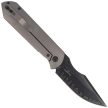 Nóż składany Kizer Harpoon Fold Gray Titanium / Brown Norplex UltreX Micarta, Acid Washed 3-layer Composite Steel by Maverick Customs (Ki4784A4)