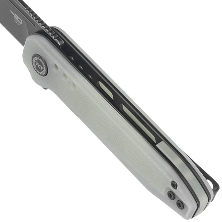 Bestech Syntax CP Transparent G10, Black Stonewashed CPM 154CM by Todd Knife and Tool (BG41C)