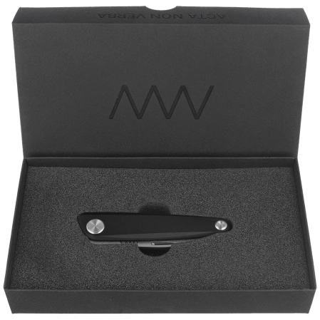 Nóż składany ANV Z050 BB Black Aluminium, Stonewashed Sleipner (ANVZ050-007)