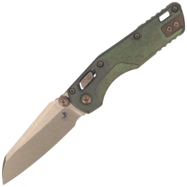 Nóż składany Microtech MSI Ram-Lok Mini S/E Marfione Select Slab Side Antique Green Titanium, Bronzed M390MK by Tony Marfione (210M-13MS2)