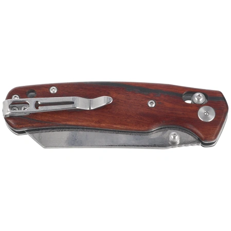 Nóż składany Bestechman Cicada's Wing Desert Ironwood, Damascus (BMK06-W-4)