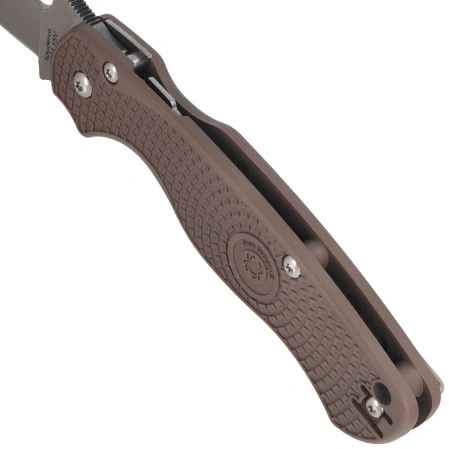 Nóż składany Spyderco Para Military 2 Sprint Run Lightweight Brown FRN, Stonewashed CPM 15V by Sal, Eric Glesser (C81PBN15V2)