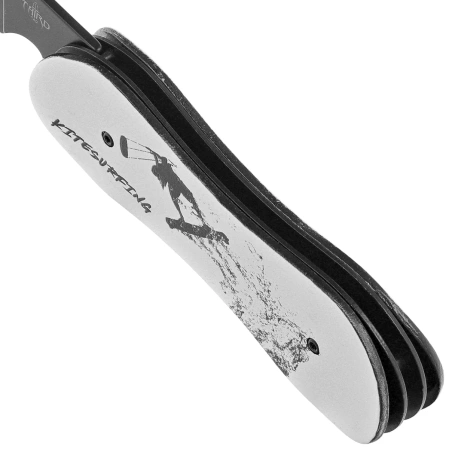 Nóż składany Third Decor Habitat N119K Double-Sided 3D Kitesurfer Blank Aluminium, Black 420/Titanium (TH-N119K)