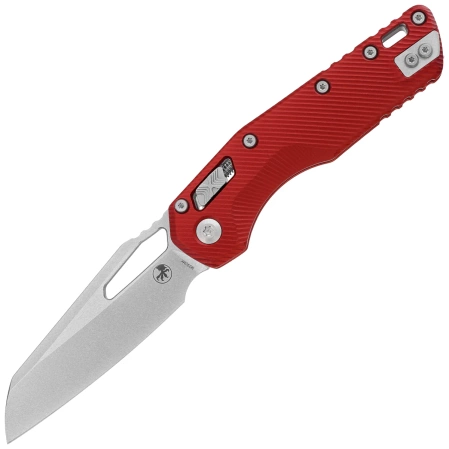 Nóż składany Microtech MSI S/E Ram-Lok Fluted Red Aluminium, Stonewashed M390MK by Tony Marfione (210-10FLRD)