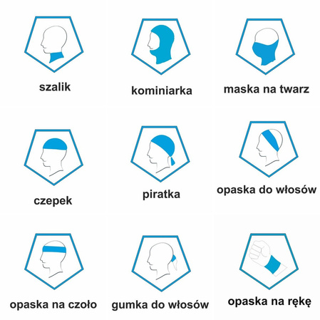 Chusta wielofunkcyjna Haasta Alfabet (ALFABET)