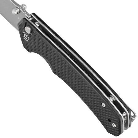 Civivi Brazen Button Lock Knife Black G10, Stonewashed 14C28N (C19059C-1)